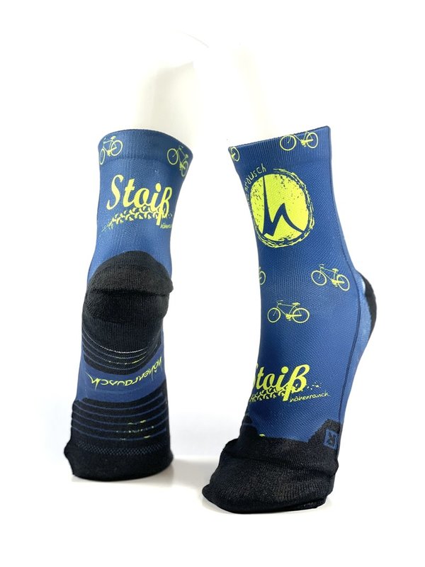 Multifunktions-Socke - Stoiss blau-gelb