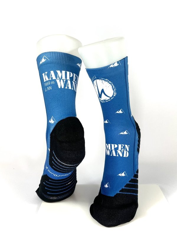 Multifunktions-Socke - Kampenwand blau-weiß