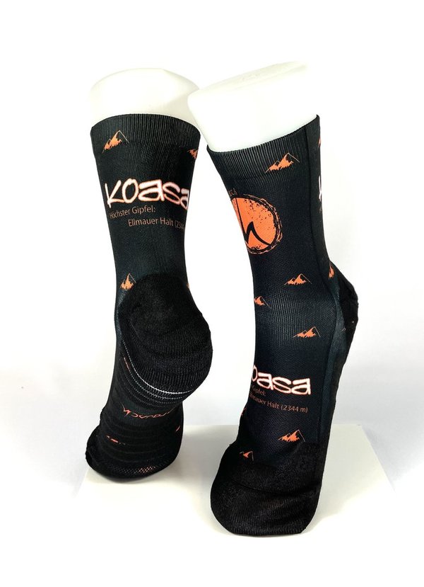 Multifunktions-Socke - Koasa schwarz-orange
