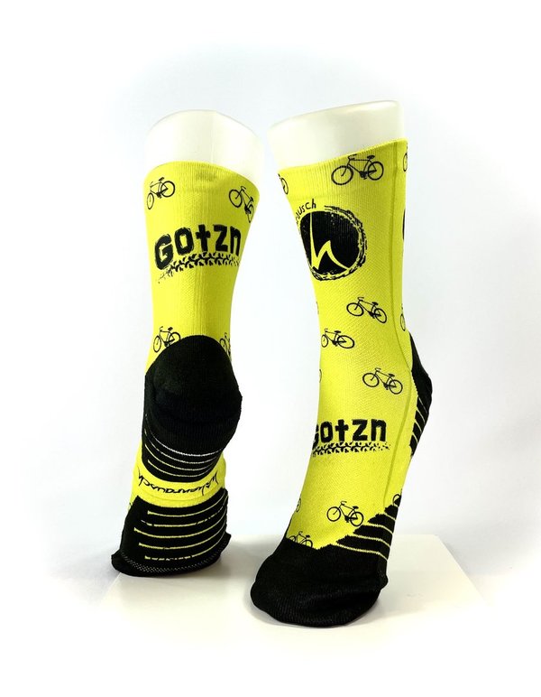 Multifunktions-Socke - Gotzn gelb-schwarz