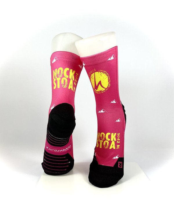Multifunktions-Socke - Nockstoa pink-gelb