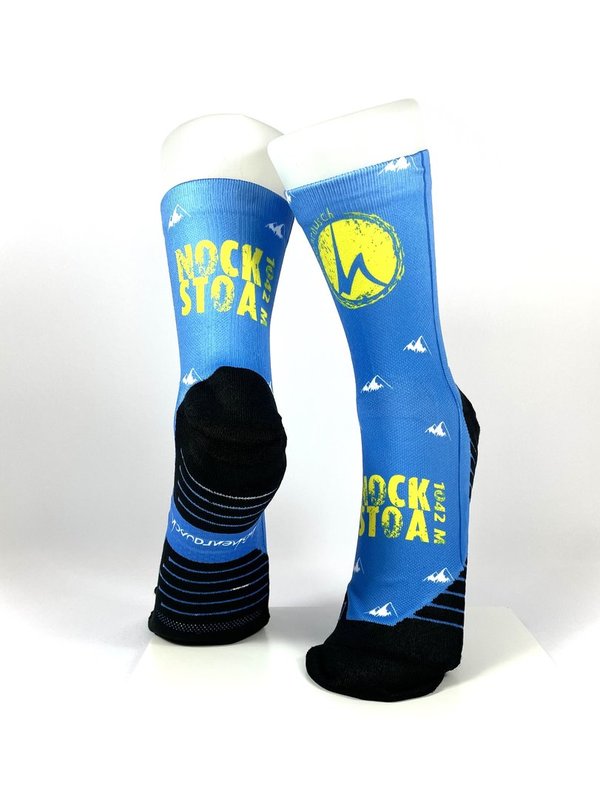 Multifunktions-Socke - Nockstoa blau-gelb