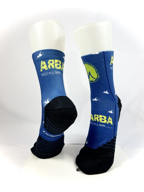 Multifunktions-Socke - Arba blau-gelb